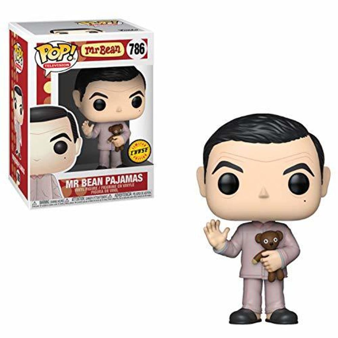 Game Figura de Vinilo Funko Pop! Chase Mr Bean con Oso de Peluche