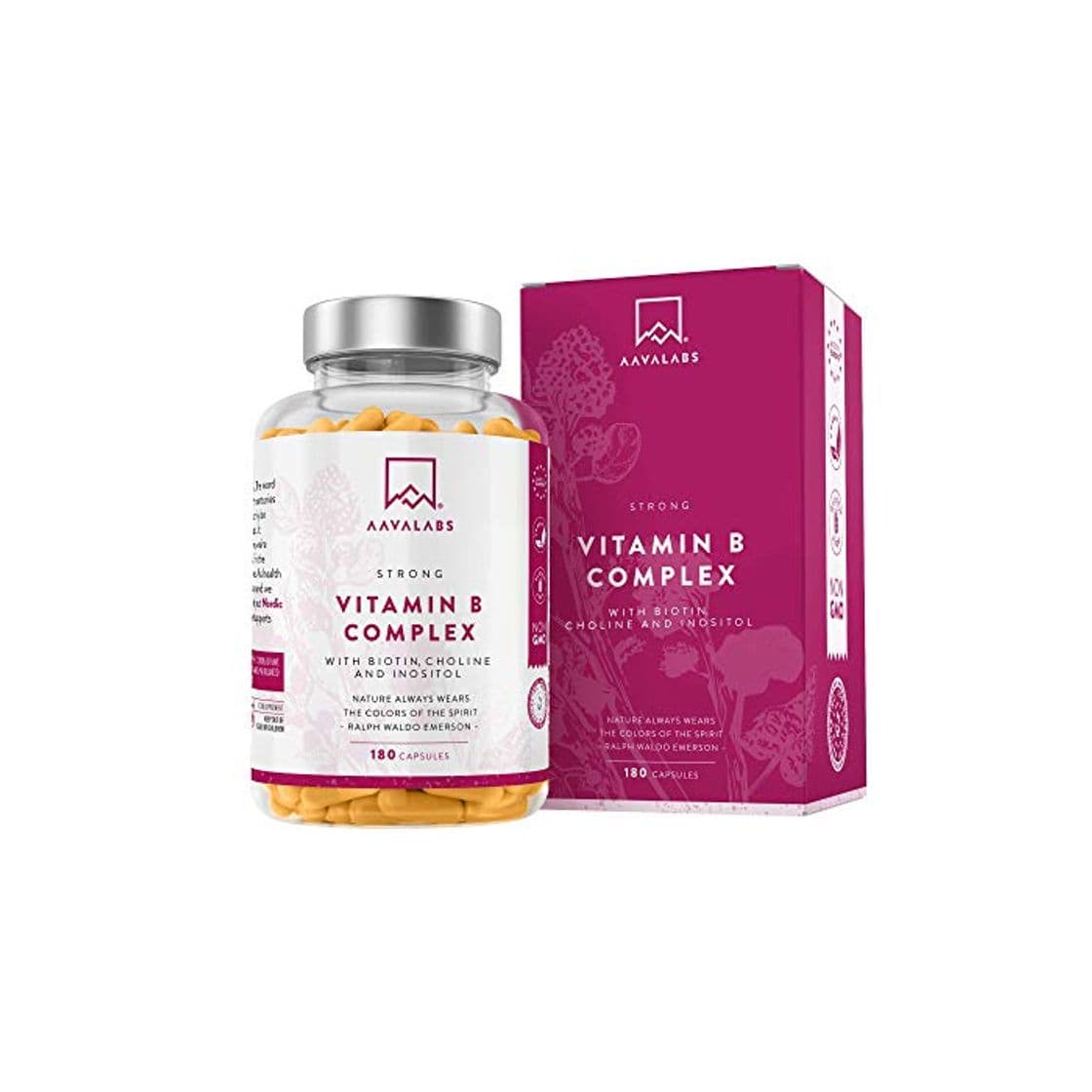 Beauty Complejo de Vitamina B - 180 Cápsulas para 6 Meses - 286,3