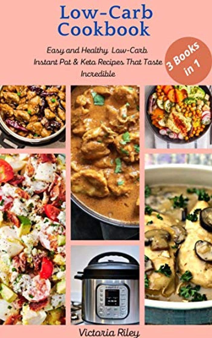 Producto Low-Carb  Cookbook: 3 Books In 1: Easy and Healthy Low-Carb 