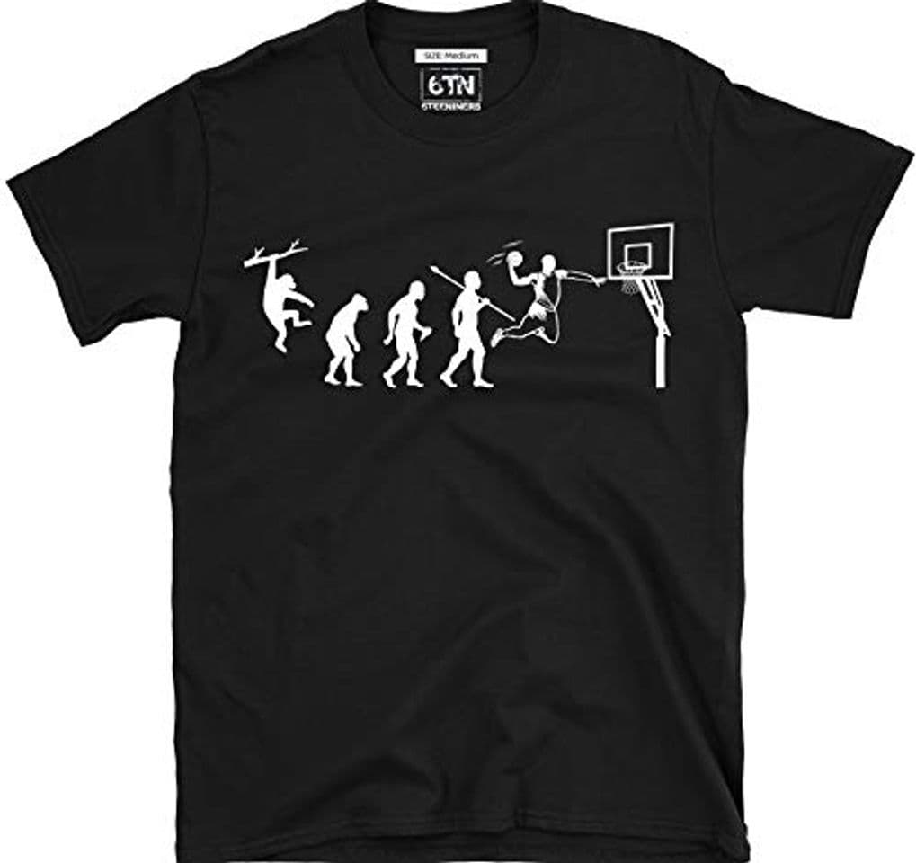 Moda 6TN evolución de Baloncesto Camiseta - Negro