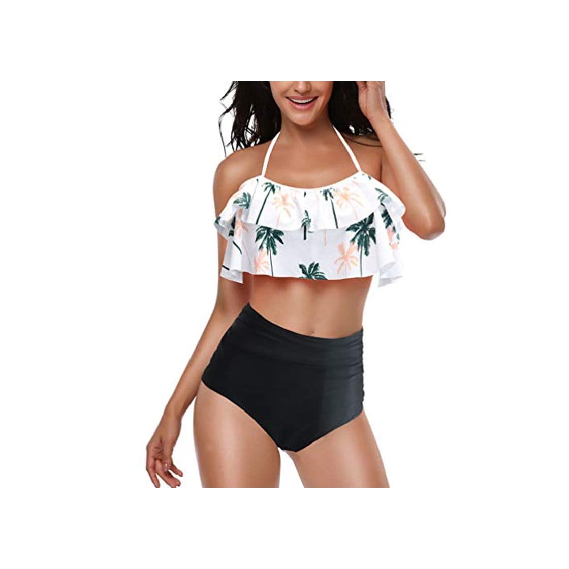 Product Reciy – Bikini con top y braga de tiro alto para mujer