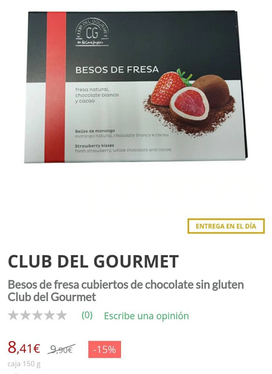 Fashion Besos de fresa cubiertos de chocolate sin gluten Club del Gourmet ...