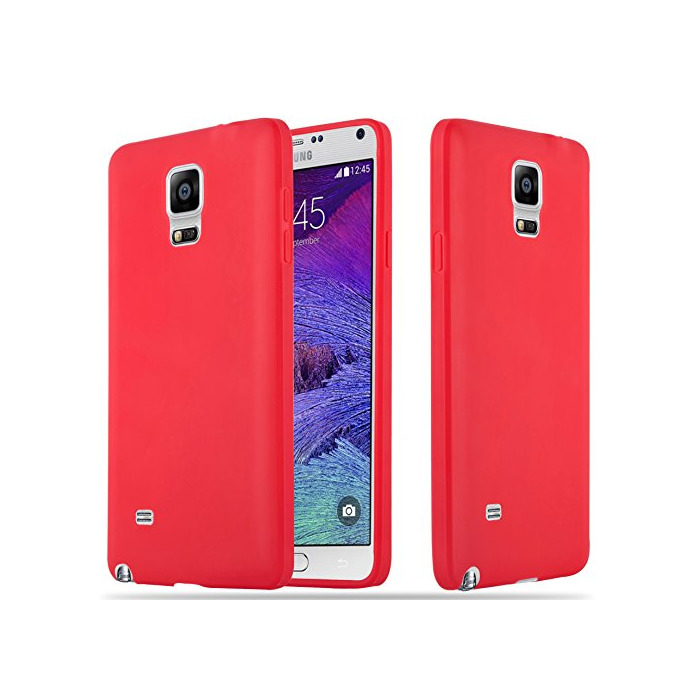 Electronic Cadorabo Funda para Samsung Galaxy Note 4 en Candy Rojo