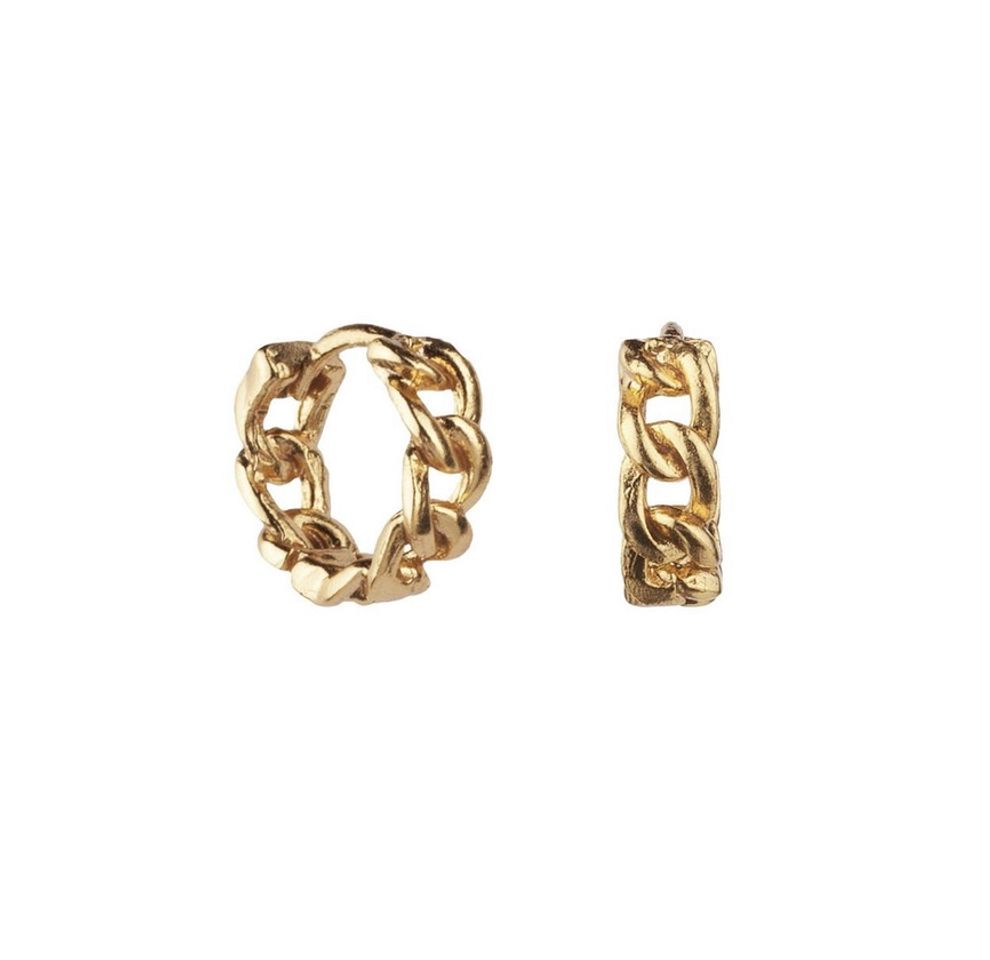 Product PENDIENTES HOOPS CHAIN GOLD