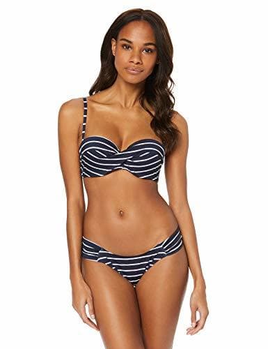 Producto Marca Amazon - IRIS & LILLY Conjunto de Bikini Mujer, Azul