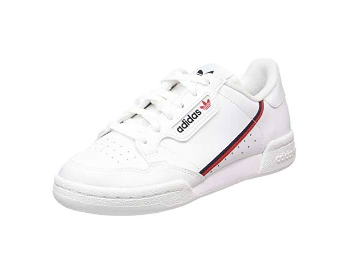 Moda Adidas Continental 80 J, Zapatillas de Deporte Unisex-Child, Blanco