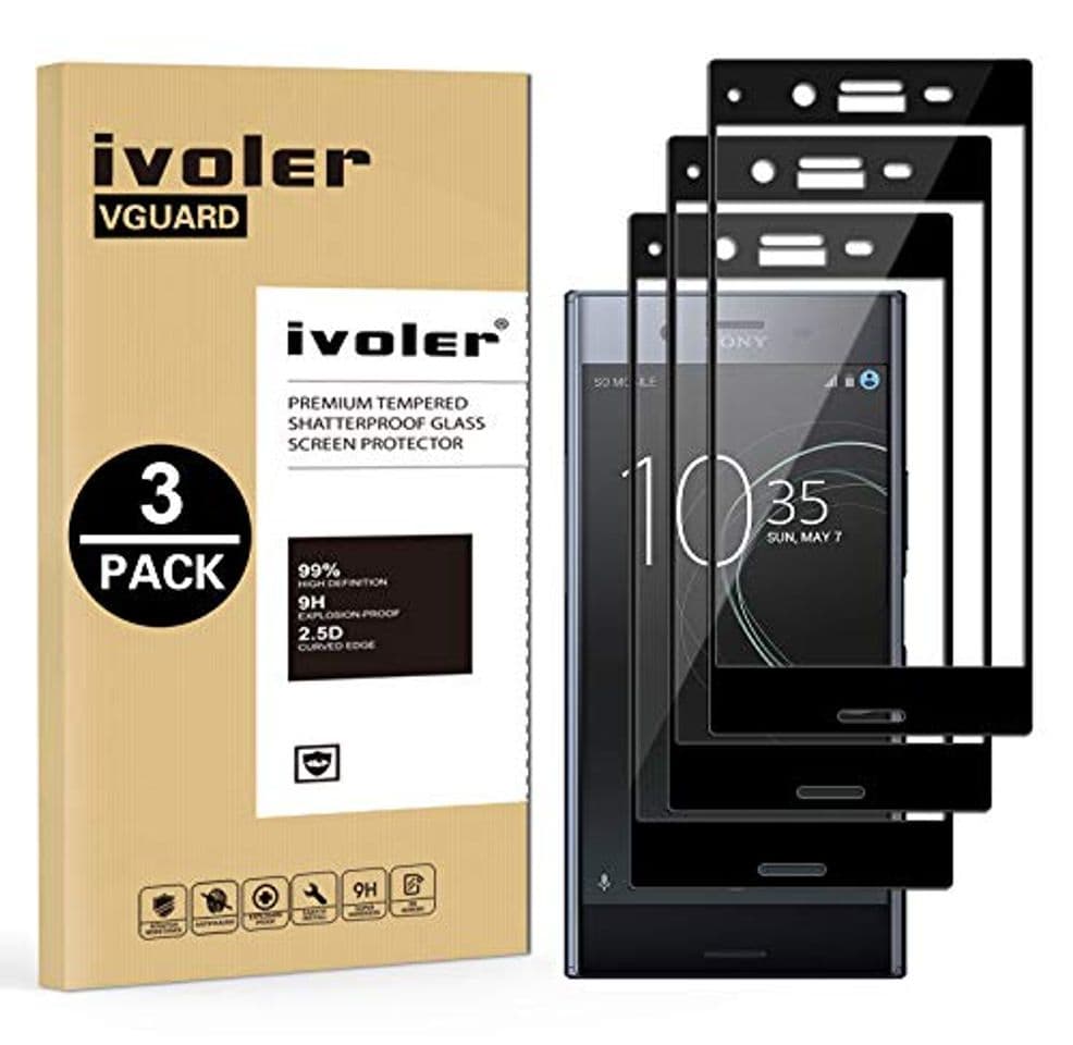 Product ivoler [3 Unidades] Protector de Pantalla para Sony Xperia XZ Premium