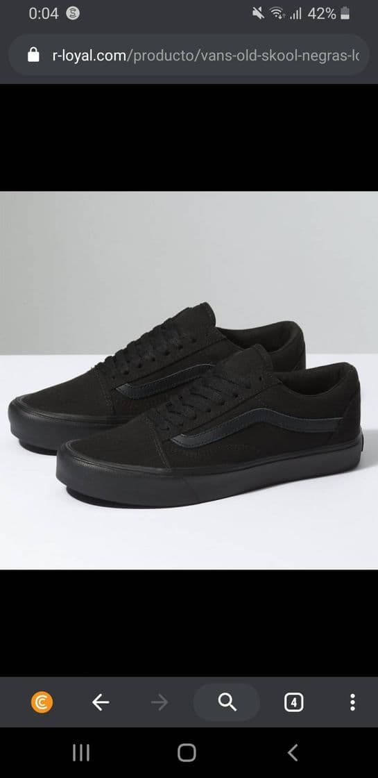 Moda Vans negras