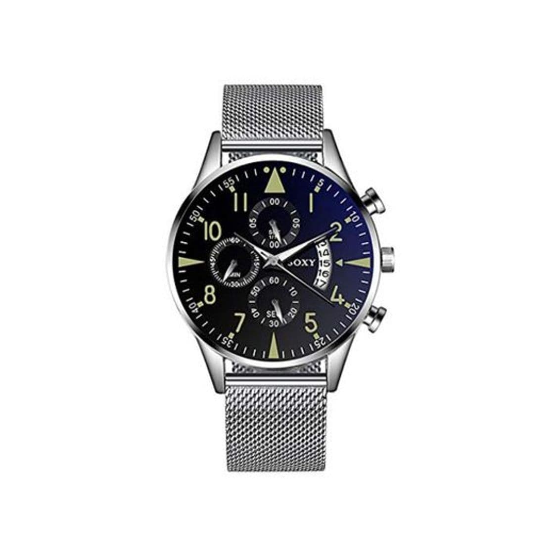 Product Relojes Hombres Impermeable Reloj Ultrafino Fecha Malla Masculina Correa de Acero Reloj de Cuarzo Reloj de Pulsera Luminoso relogio Masculino