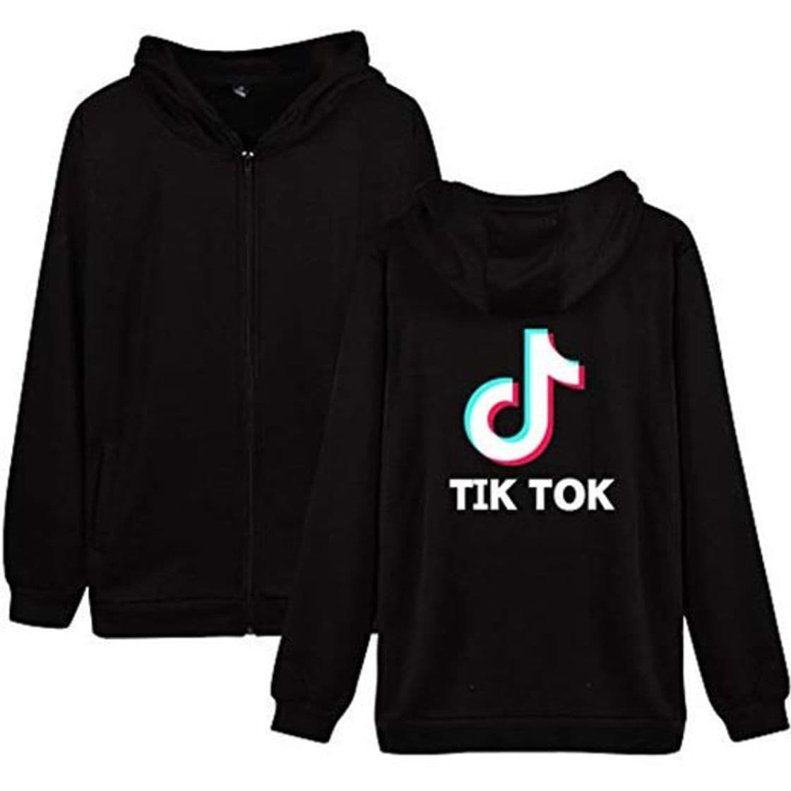 Fashion TIK Tok Chaqueta con Capucha y Cremallera Mujer Hombre Sudadera Unisex Blazer Manga Larga Abrigos Otoño Invierno Pullover Hip Hop Jersey Hoodie Cardigan Jaqueta Jumper Top Jacket C00605WY071S