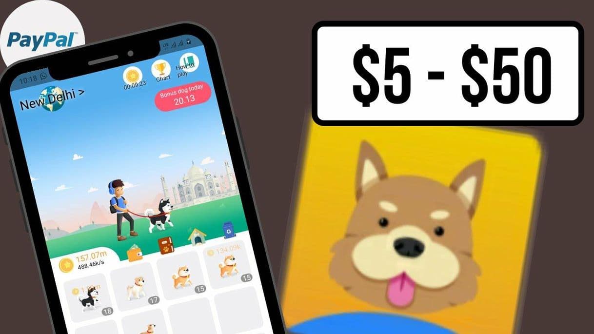 Serie 🔴 MEGA DOG ! App para ganar dinero PayPal 🐶🐕🦮