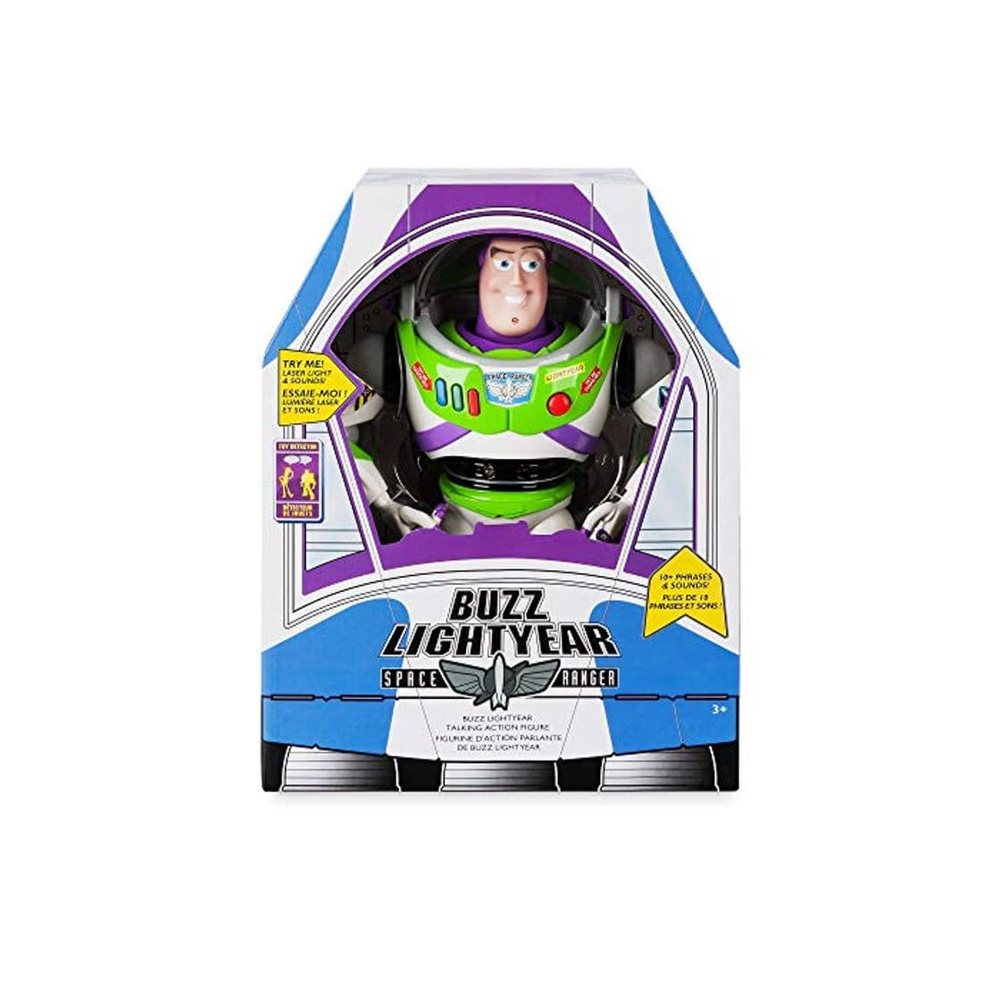 Product Disney Tienda Oficial Toy Story Buzz Lightyear Deluxe Muñeca de Juguete con Figura conversadora