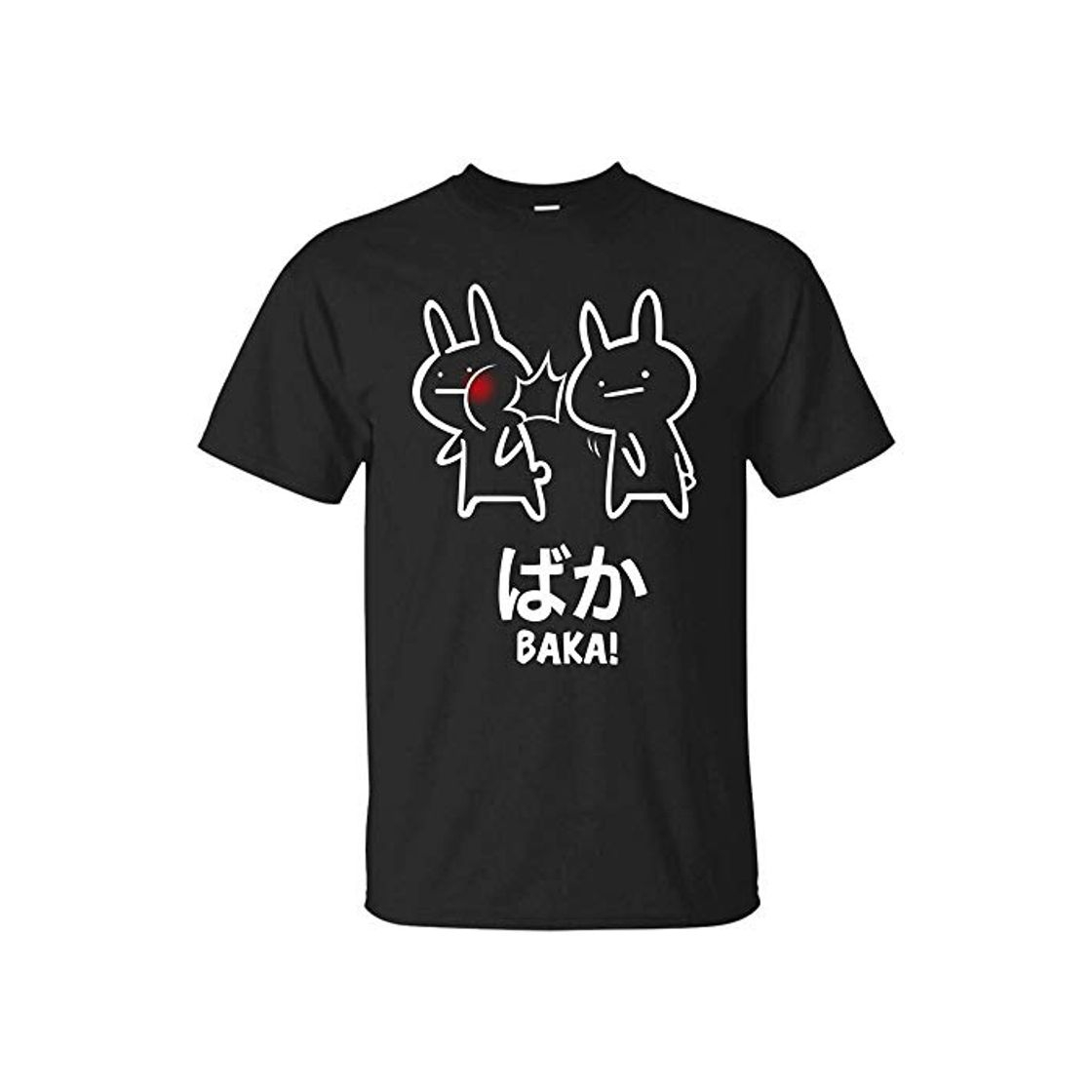 Producto Funny Anime Baka Rabbit Slap Shirt - Japanese Kanji Black