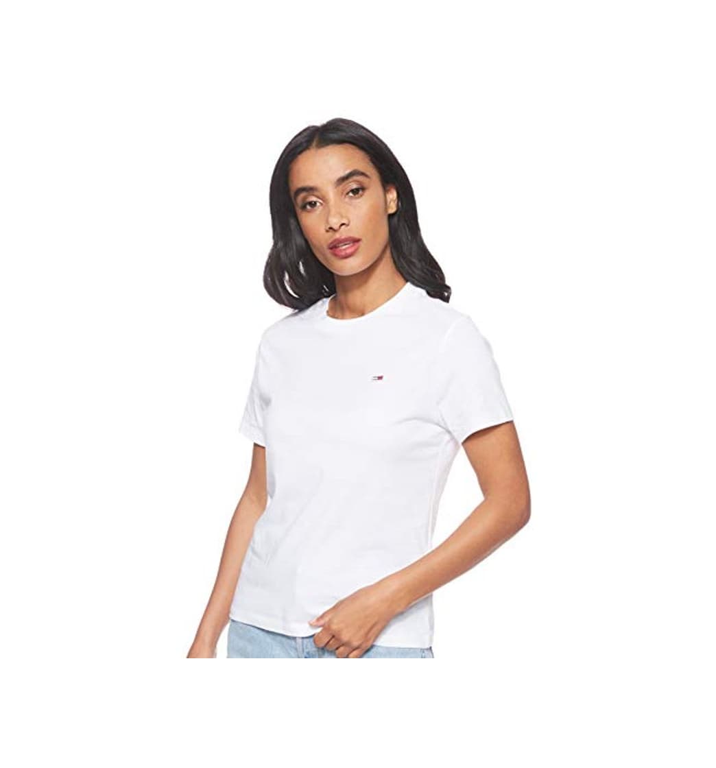 Producto Tommy Jeans Tommy Classics tee Camiseta de Manga Corta, Blanco