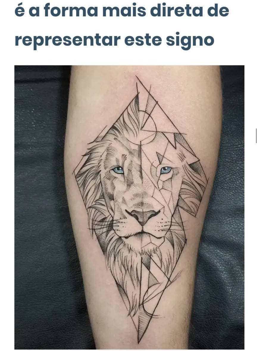 Fashion Tatuagem do signo de LEÃO