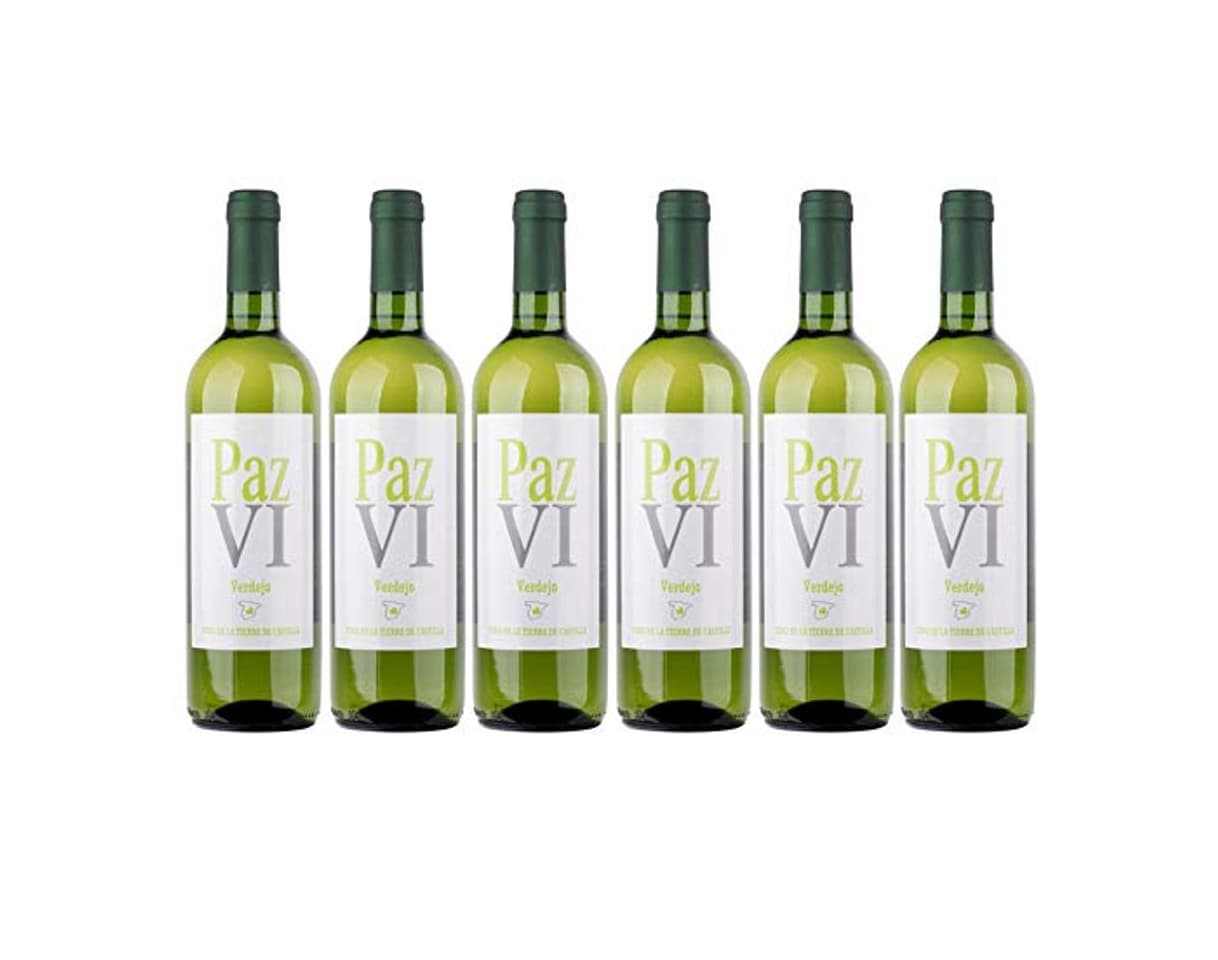 Producto Paz VI Vino Blanco Verdejo - Botellas 6 x 750 ml -