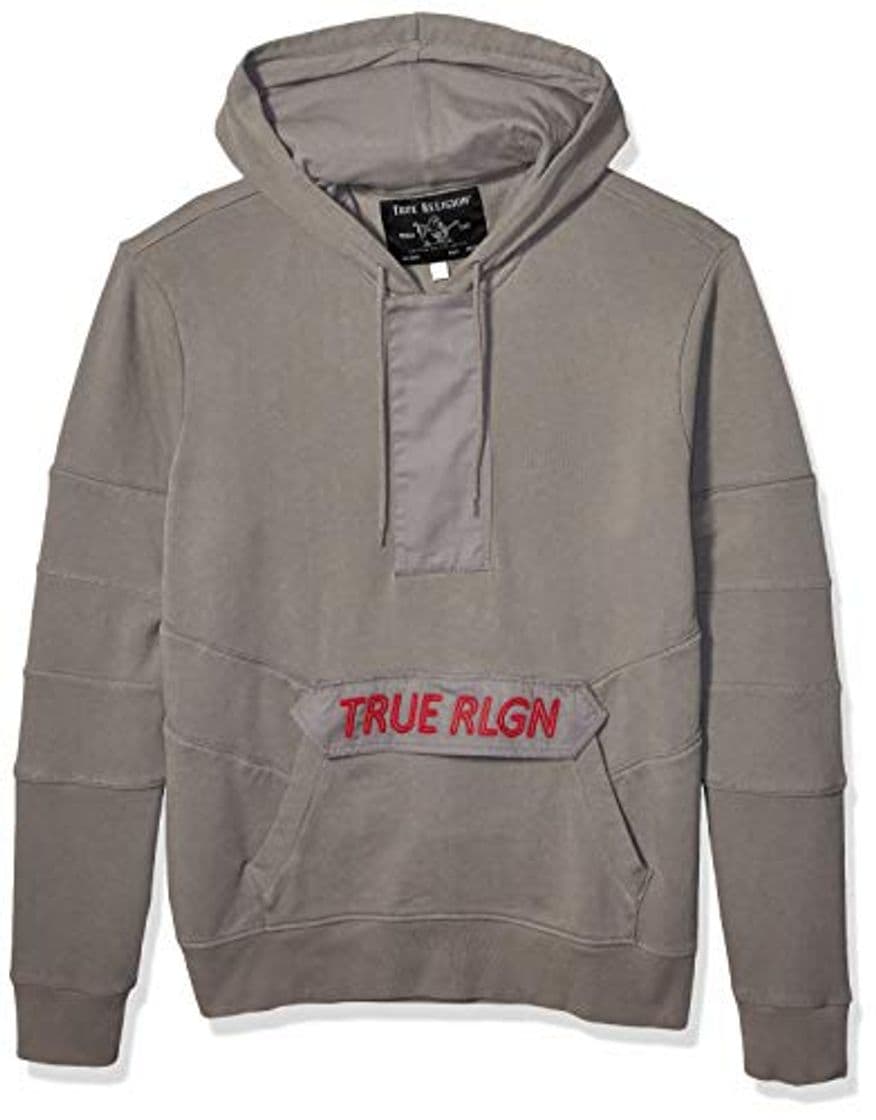 Producto True Religion Half Zip Flap Hoodie W Pckt Sudadera con Capucha