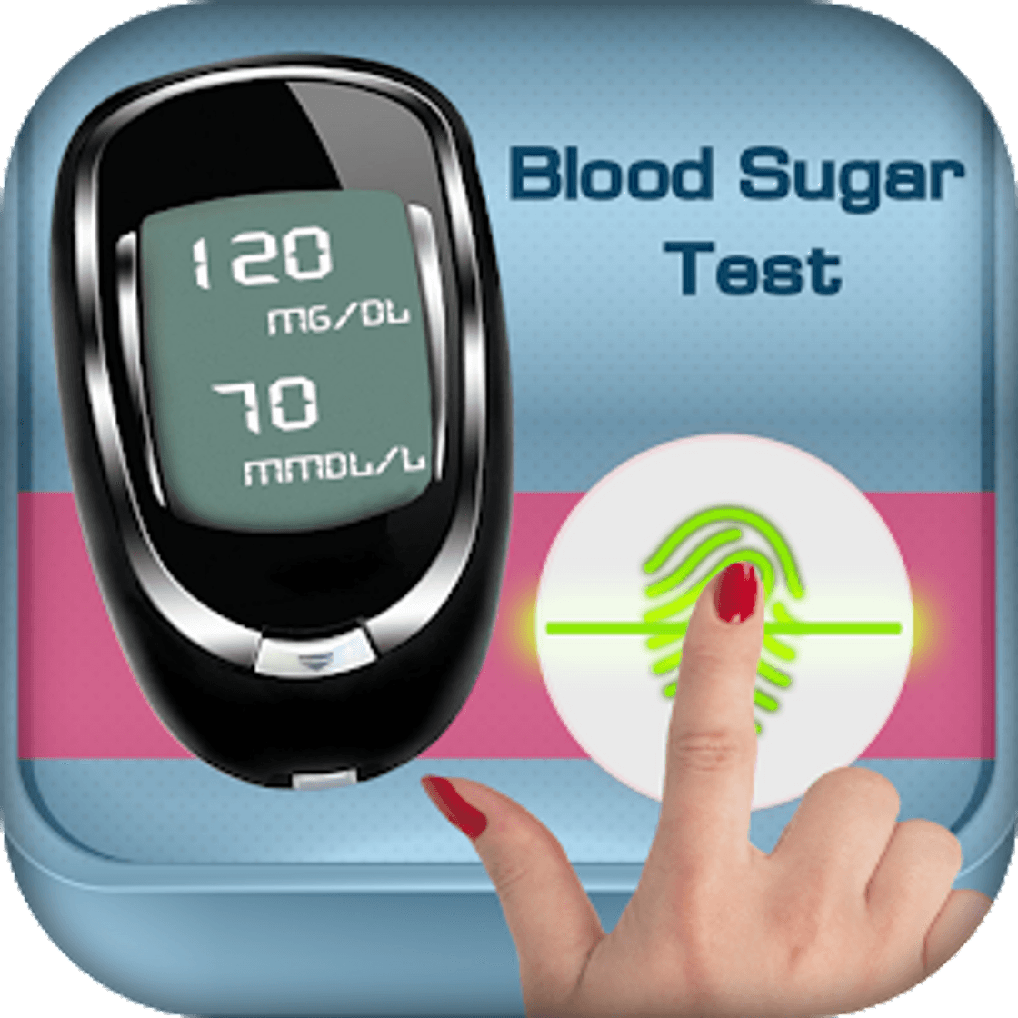 Producto Fingerprint Blood Sugar Test Checker Prank