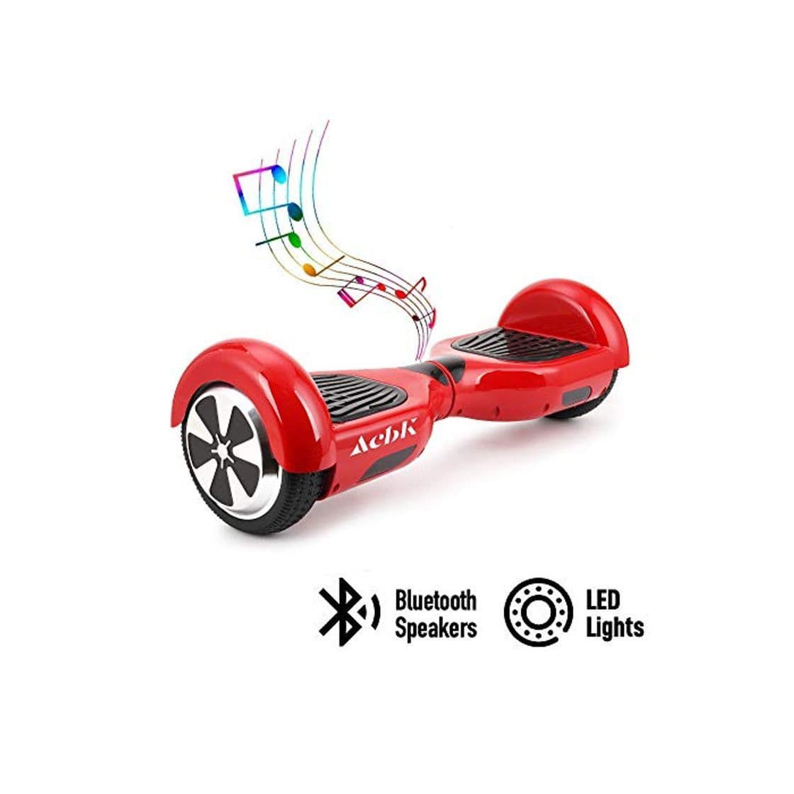 Product ACBK - Patinete Eléctrico Hover Autoequilibrio con Ruedas de 6.5" (Altavoces Bluetooth