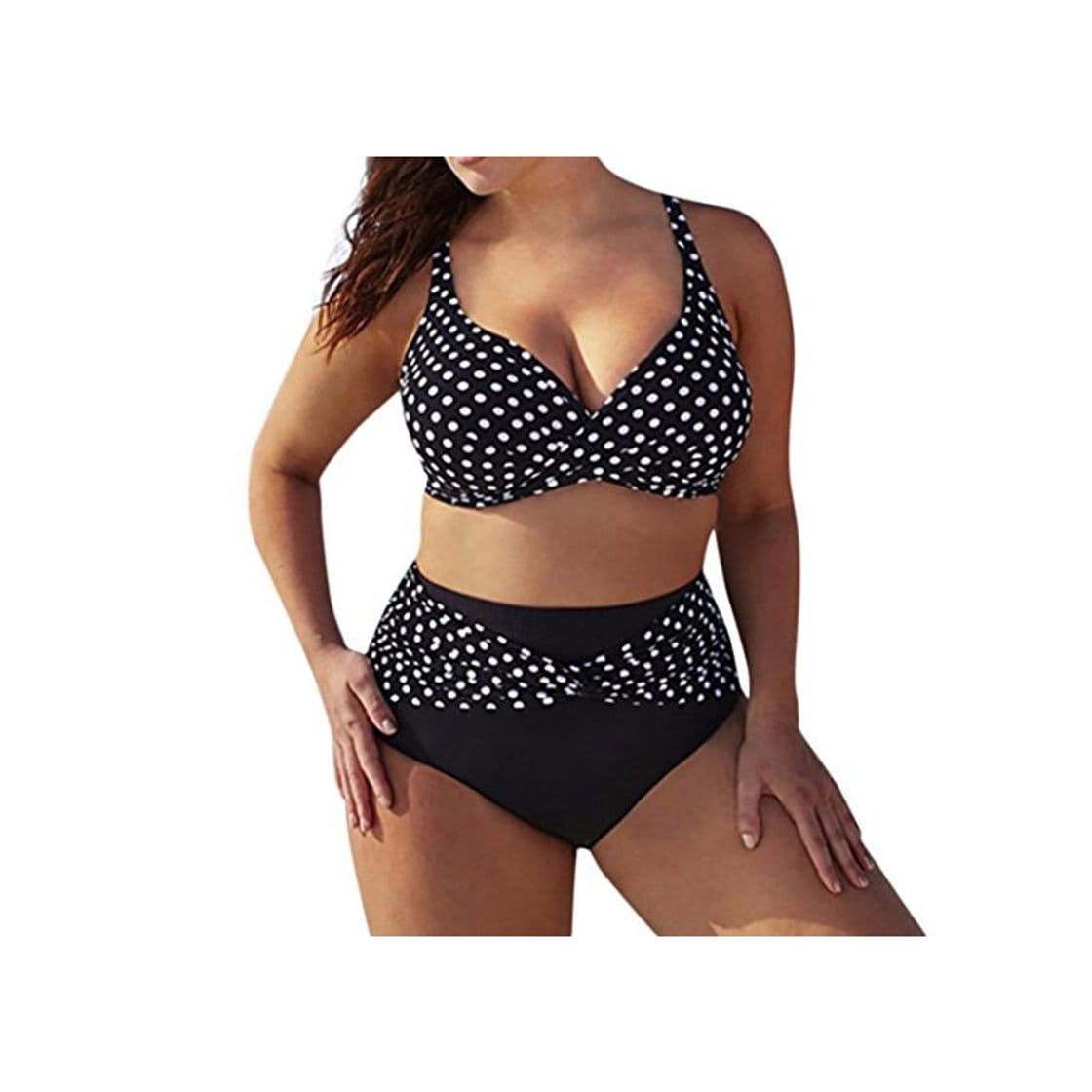 Producto QinMM Bikini de Punto Trajes de baño para Mujer Talla Grande, Push