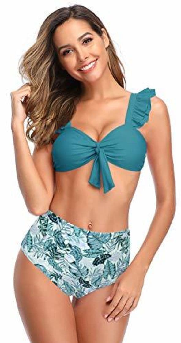 Producto SHEKINI Mujer Bikini Dividido Traje de Baño de Dos Piezas Estampado de