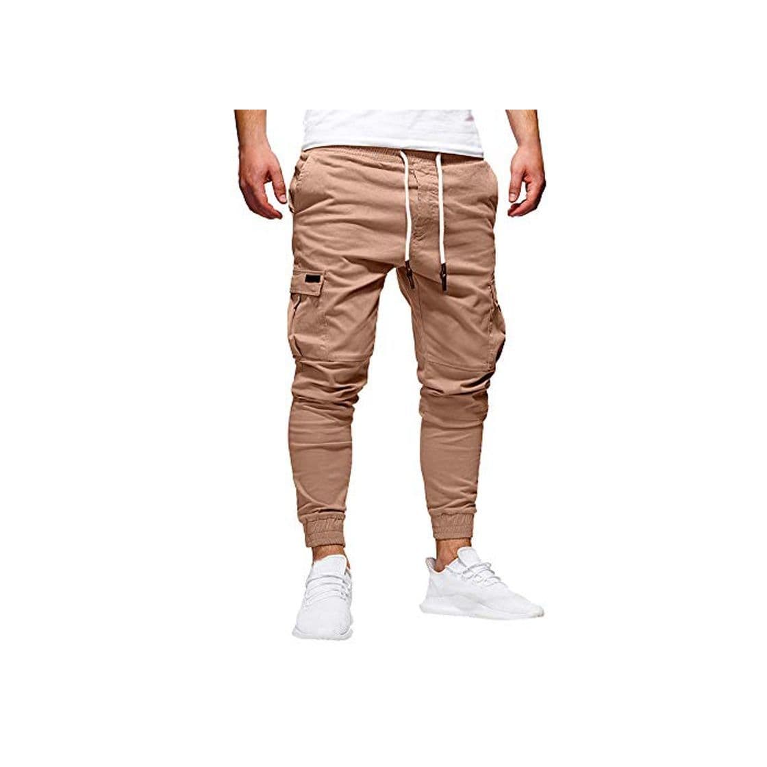 Fashion STRIR Pantalones de Hombre Casuales Deporte Joggers Pants Algodón Slim Fit Jeans