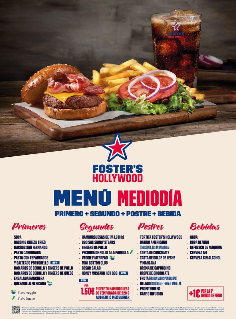 Restaurantes Foster's Hollywood