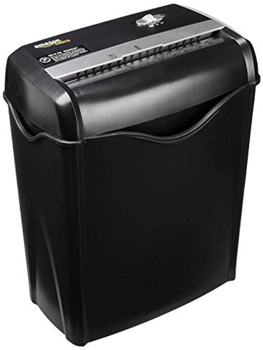 Producto AmazonBasics - Destructora de papel y tarjetas de crédito con recipiente separable