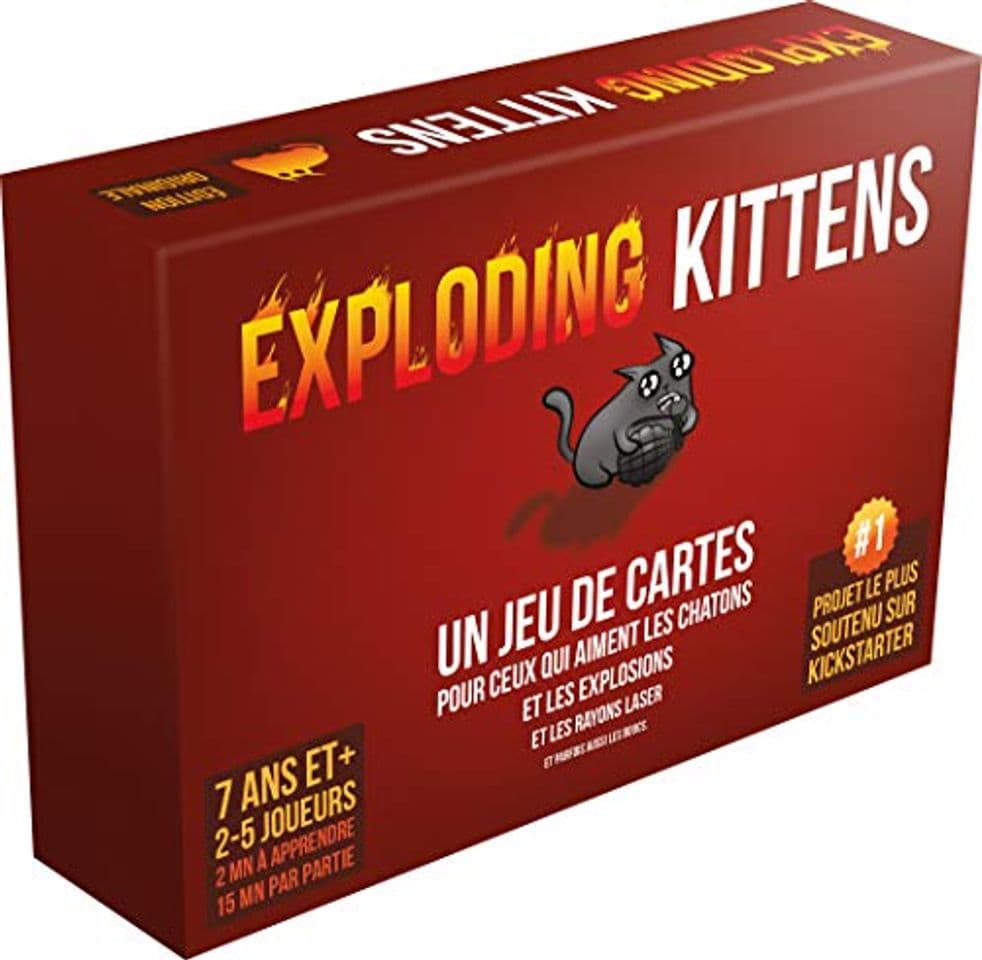 Product Asmodee- Exploding Kittens, Color jeu de Cartes