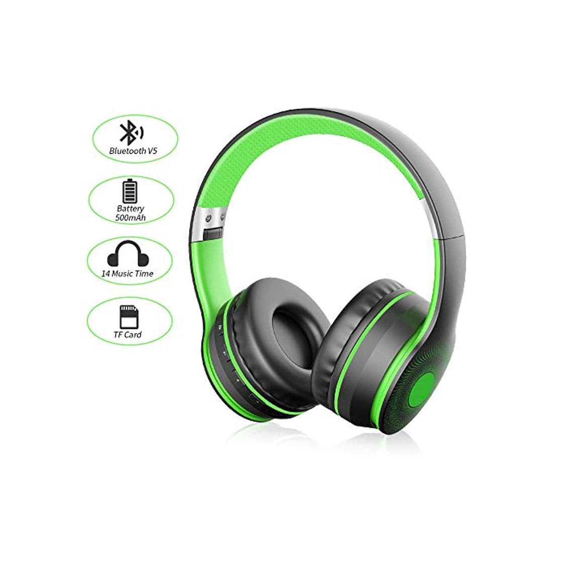 Producto Ifecco Bluetooth Estéreo Auriculares Música sobre-oído Sonido de Alta fidelidad, Bluetooth Banda