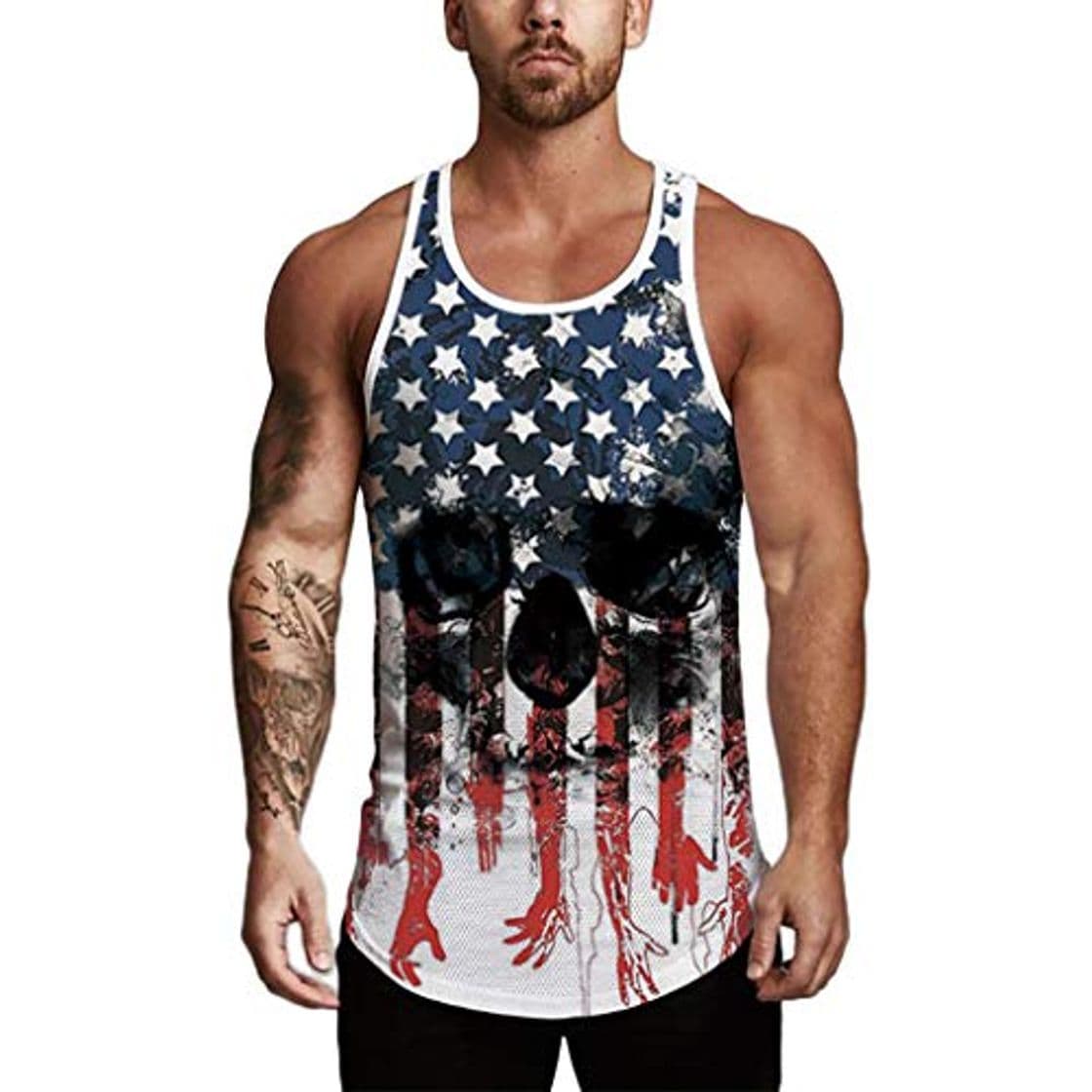 Product ZODOF Camisetas Fitness Hombre Tirantes