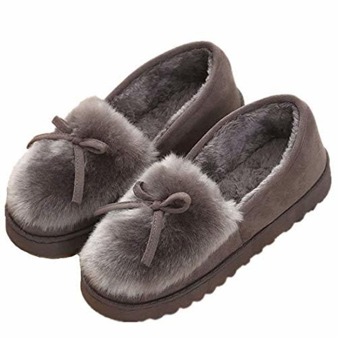 Moda Mujer Zapatillas de Estar Invierno casa Cerradas Calienta con Comodidad Pantuflas