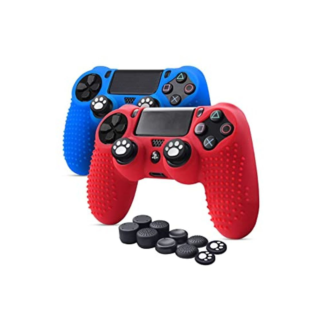 Electronic Fundas para Mando PS4/PS4 Pro/PS4 Slim Dualshock 4, Silicona Carcasa Protectora Antideslizante