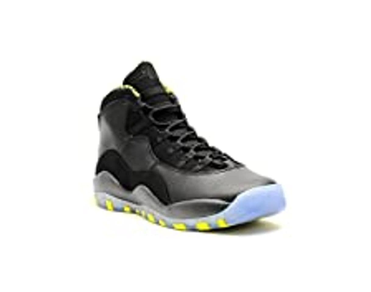 Product Nike Air Jordan 10 Retro BG, Zapatillas de Deporte para Niños, Negro/Verde/Gris