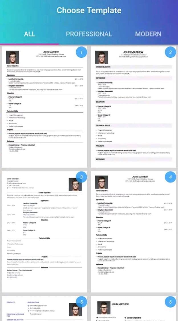 App Intelligent CV