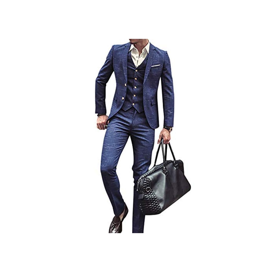 Product Traje de hombre Slim fit con un sólo botón solapa ropa chaqueta