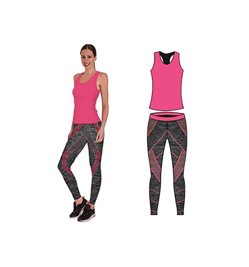 Product Bonjour - Conjunto de ropa deportiva para mujer, chaleco, top y leggings