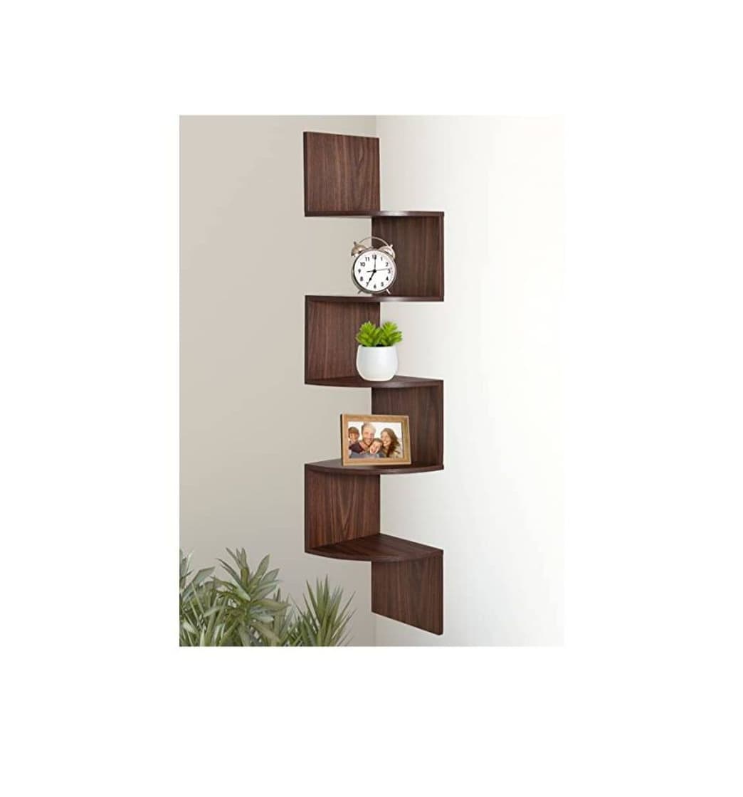 Product Soporte de pared esquina estantes acabado natural Greenco  