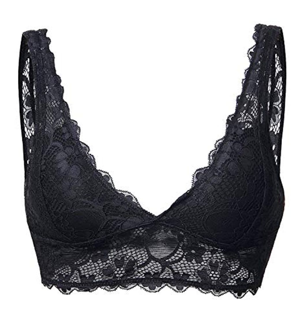 Product YIANNA Mujer Sujetador De Encaje con Relleno Elasticidad Sujetadores Comfort Lace Bra