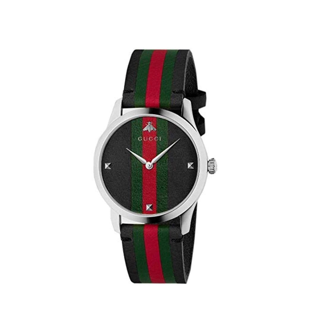 Fashion Reloj Gucci YA1264079 Negro Acero 316 L Unisex