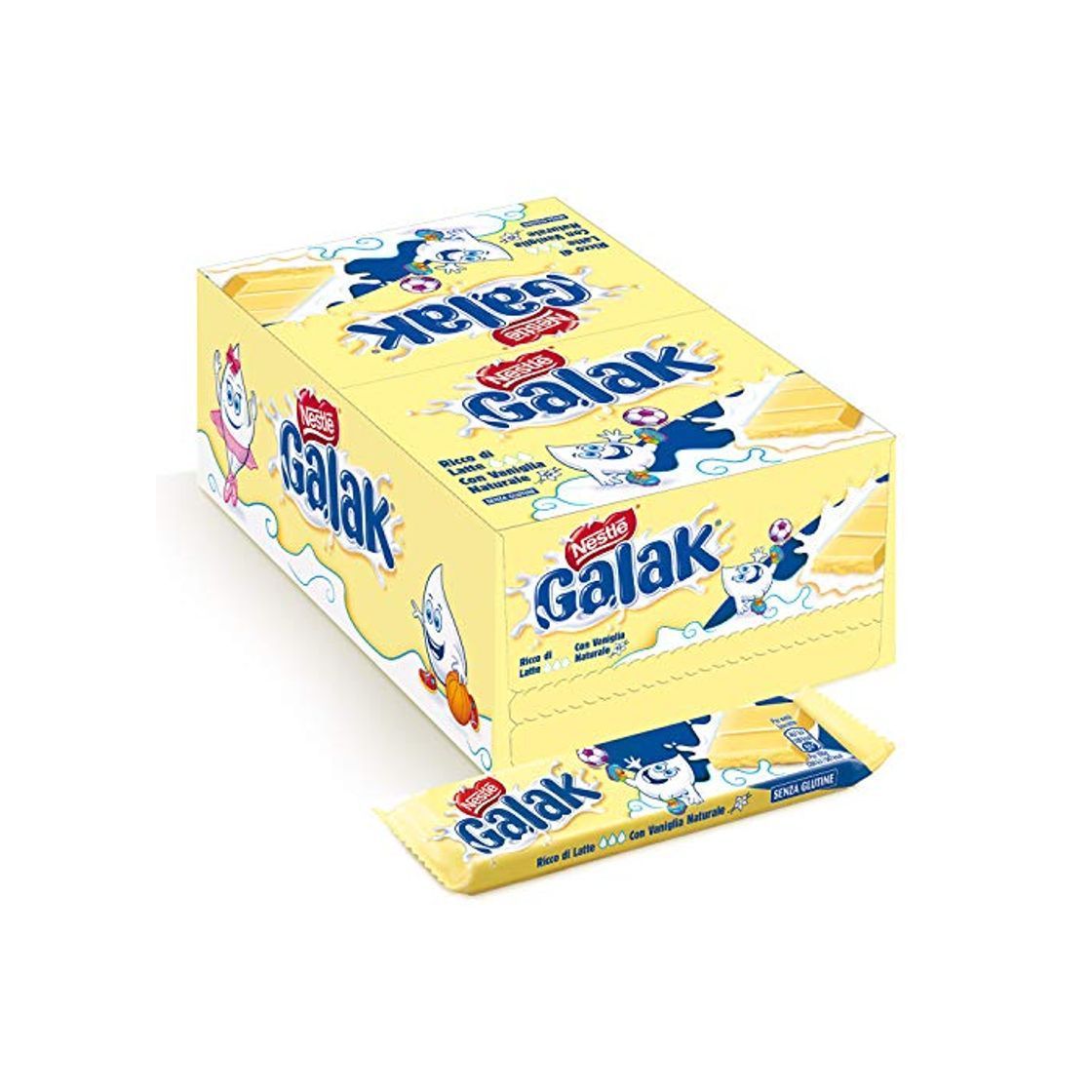 Producto GALAK BARRA DE NIDO DE CHOCOLATE BLANCO 36PCS