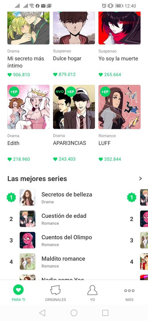 App WEBTOON - Find Yours