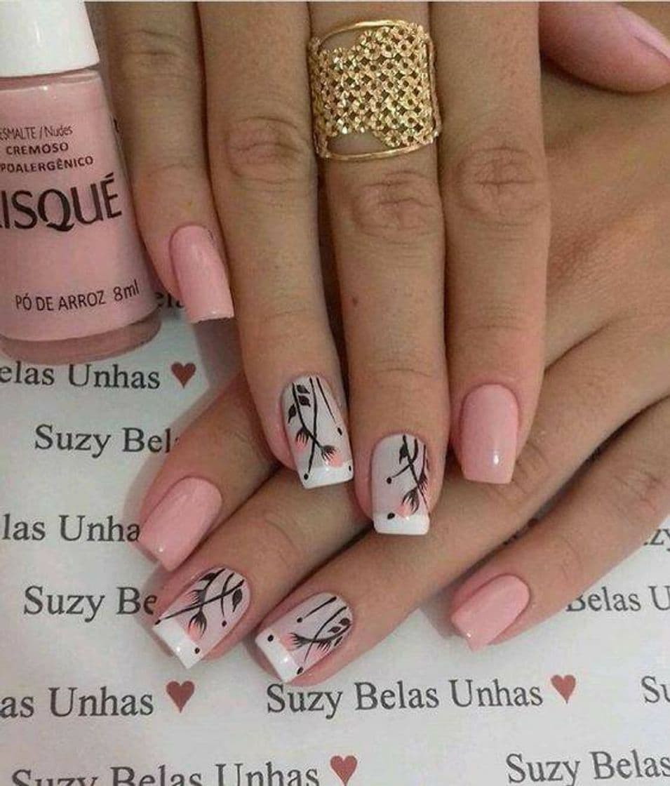 Moda Unhas Delicadas Rose - Francesinha e Película 