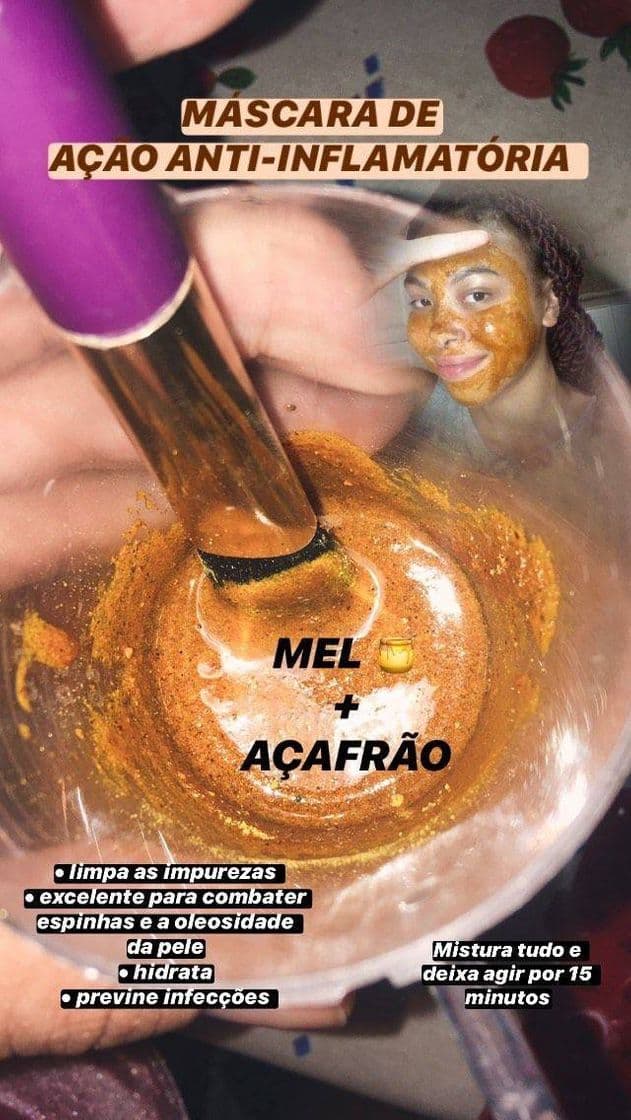 Moda Mascara de ação anti-inflamatória😍