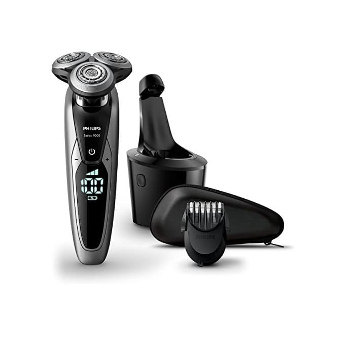 Beauty Philips Serie 9000 S9711/32 - Afeitadora Eléctrica para Hombre Rotativa con Interfaz