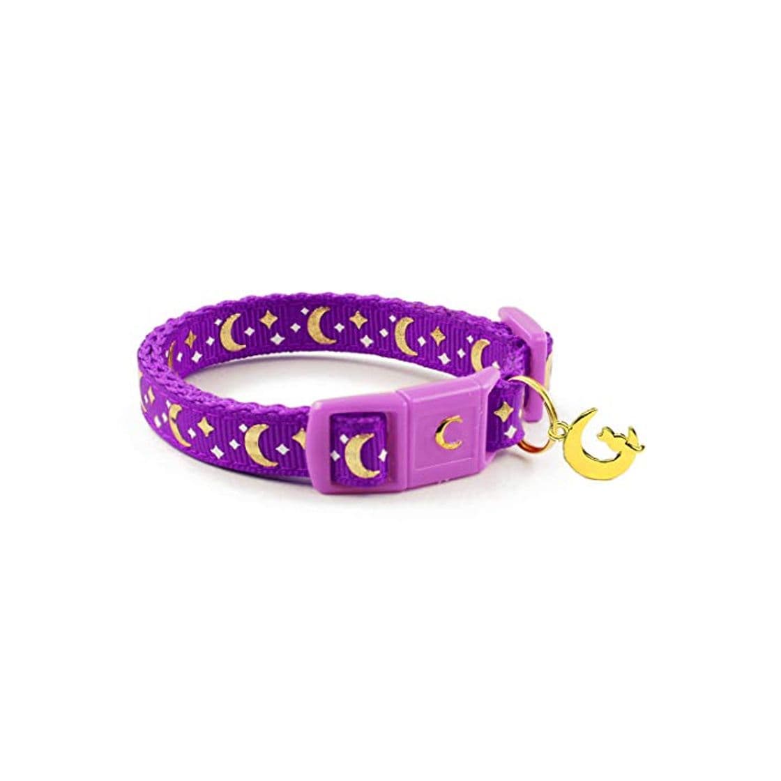 Producto waaag Collar para Mascotas con diseño de Luna y Estrellas Doradas