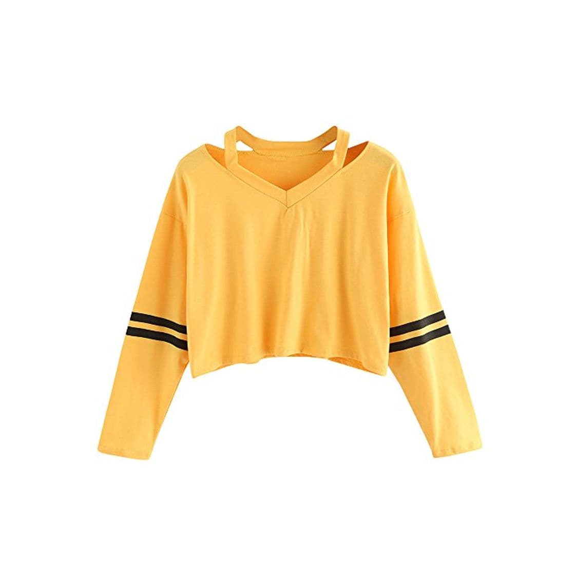 Moda Sudaderas Mujer Tumblr Cortas Chica Adolescente Niña - Deportivo Camiseta de Manga