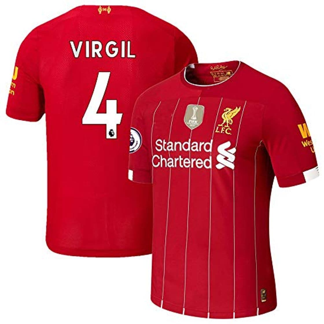 Producto K&A Camiseta Virgil Van Dijk Liverpool Rojo 2019/20 para Hombre & Niño