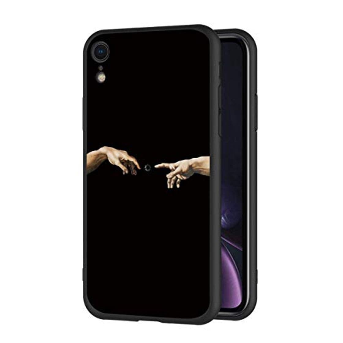 Product ZhuoFan Funda iPhone XR Cárcasa Silicona Ultrafina Negra con Dibujos Diseño Suave