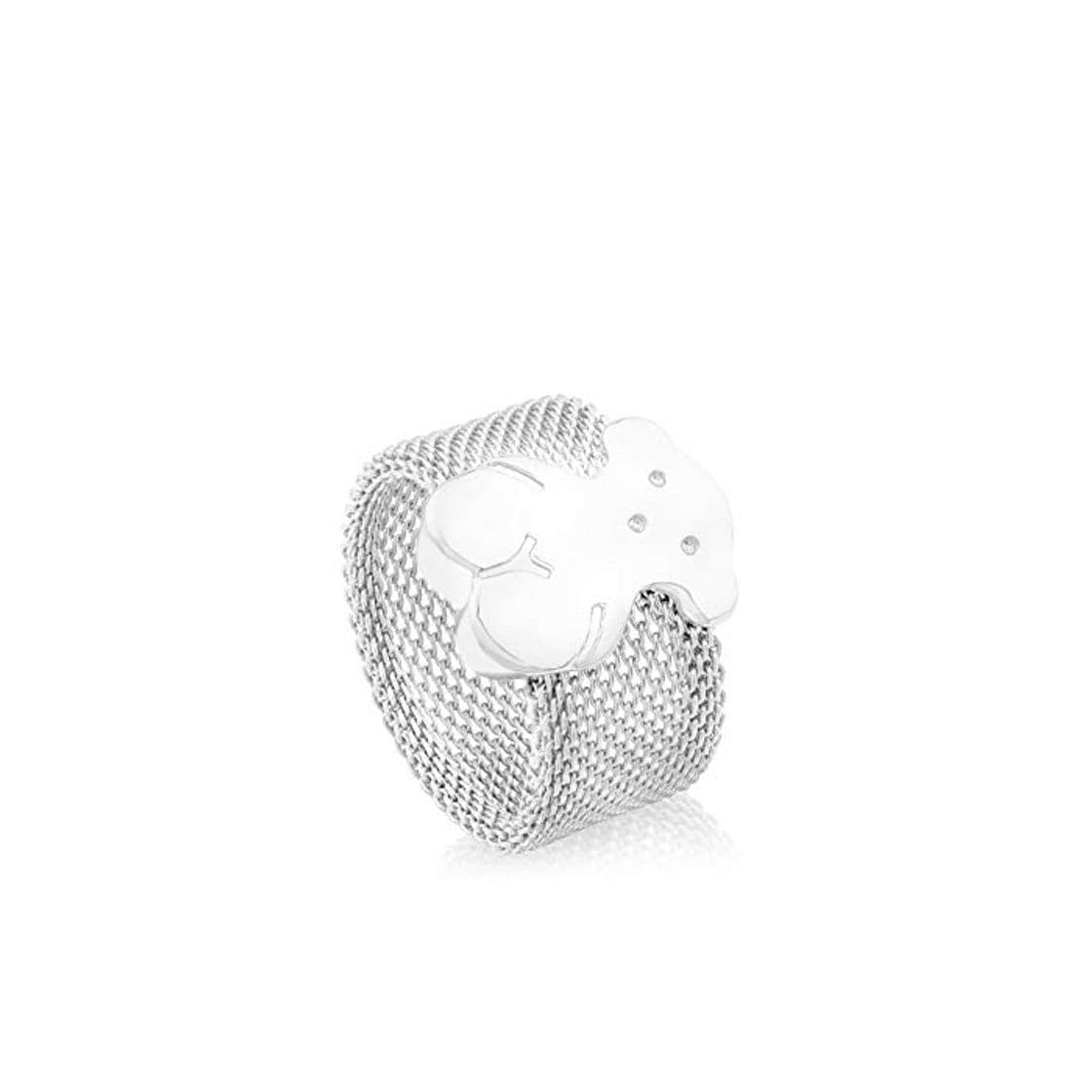 Producto TOUS Anillo mujer Icon Mesh de plata primera Ley